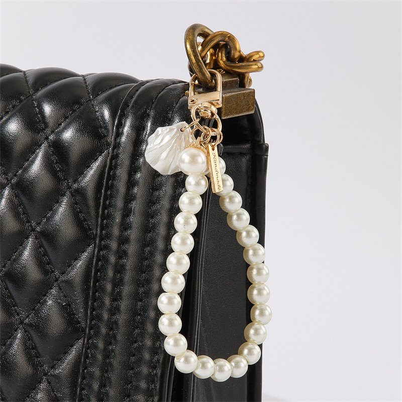 Vintage Cherry Keychain with Luxury Charm Bag Pendant