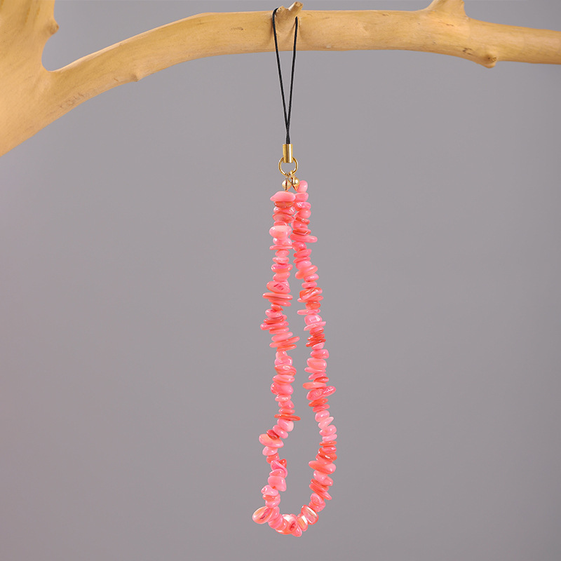 Natural Crystal Stone Beaded Phone Chain Lanyard