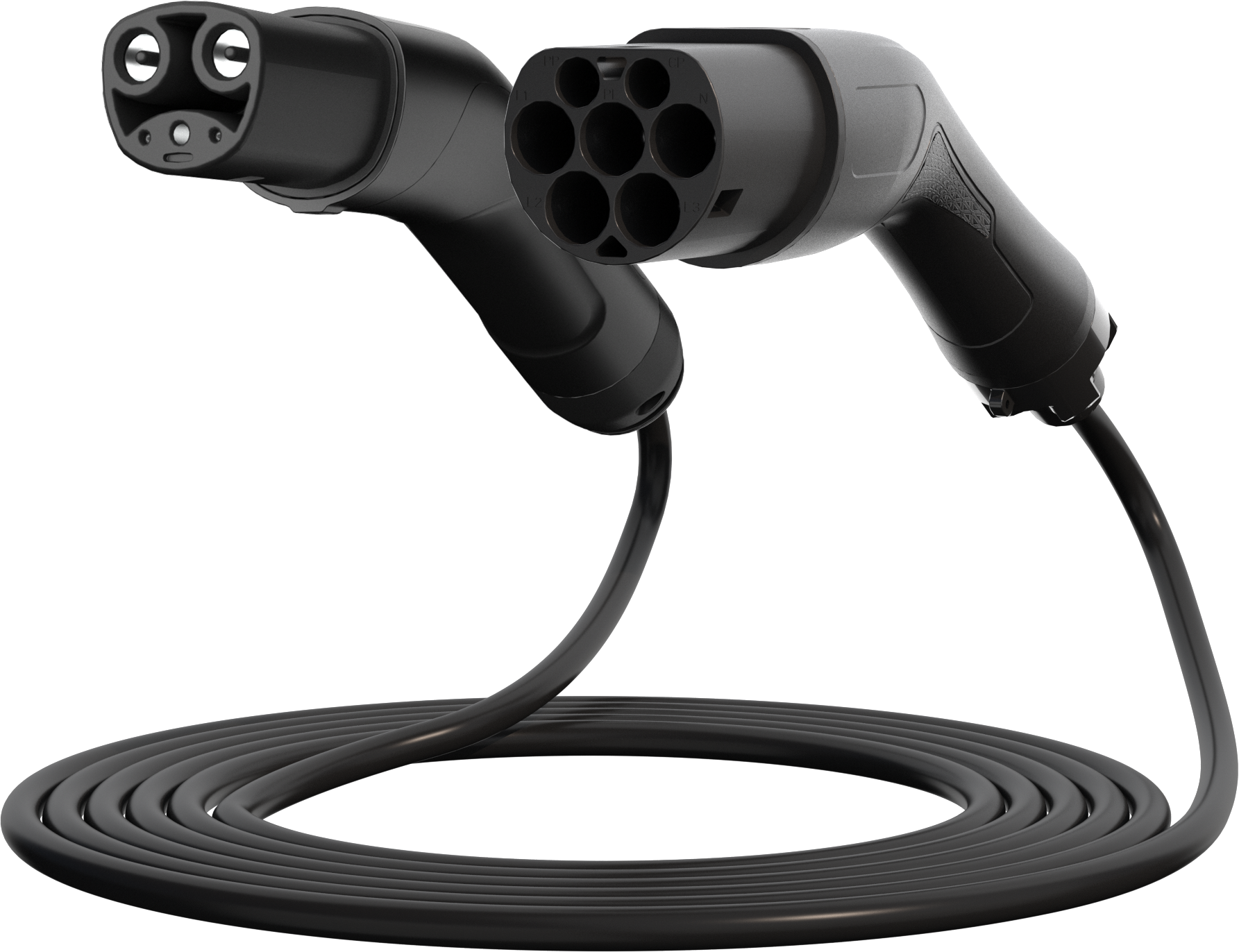 Portable EV Charger with Type 2 to NACS Connector