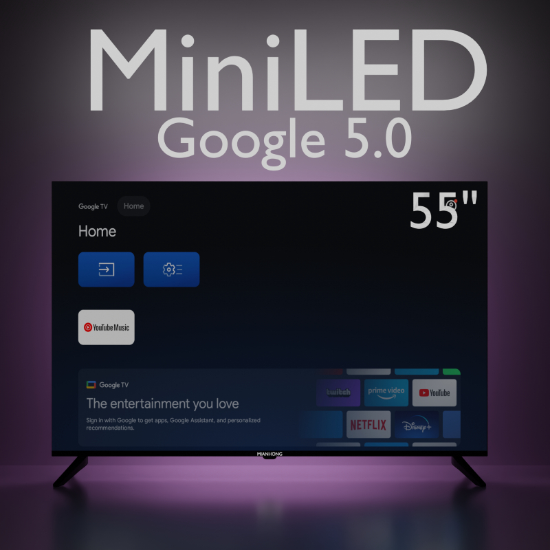 55" 4K MiniLED Google TV