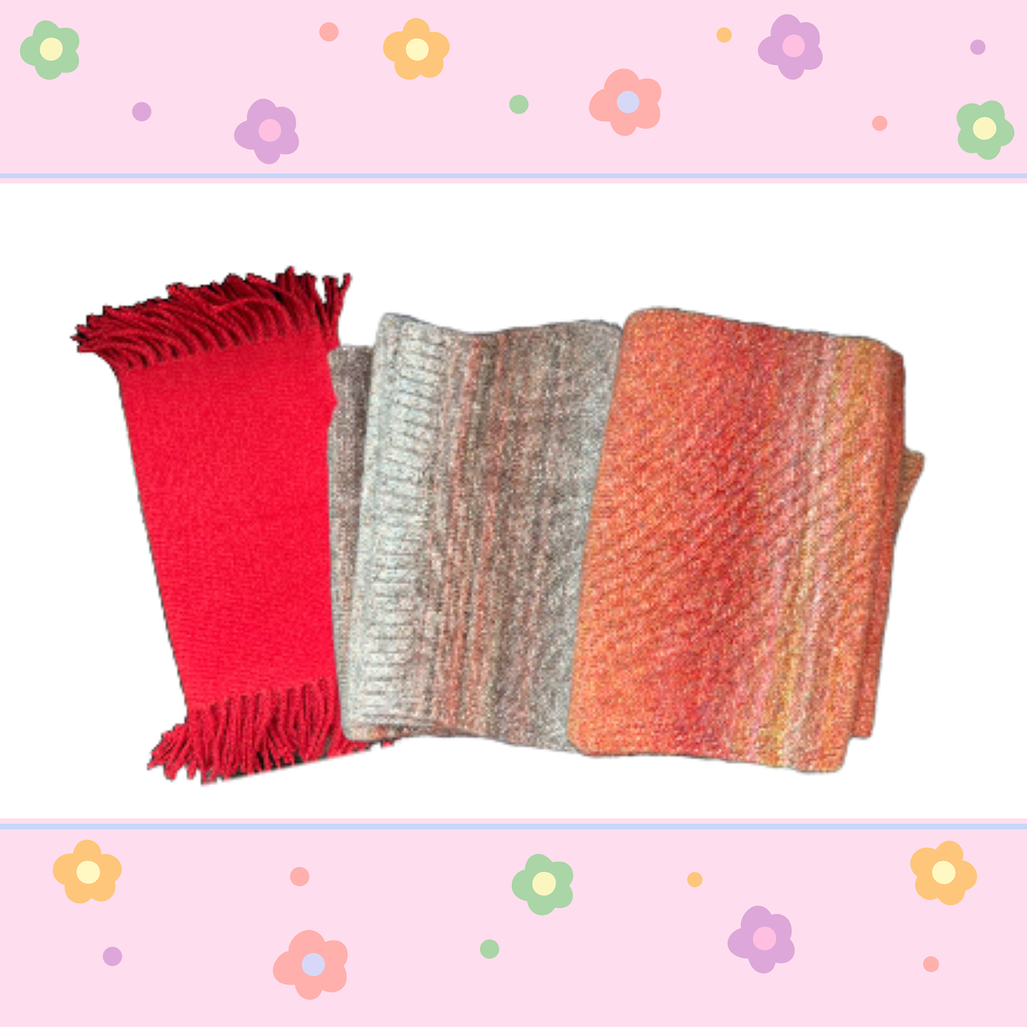 Multi-colored blended scarf