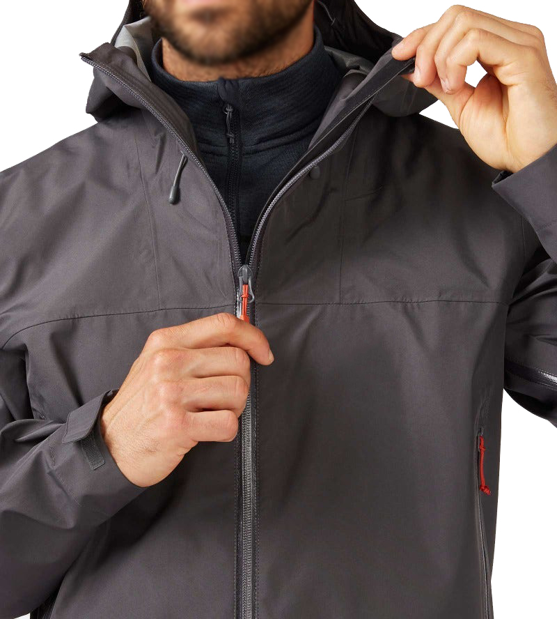 Waterproof Windproof Breathable Outdoor Jacket with Hood and Vents
