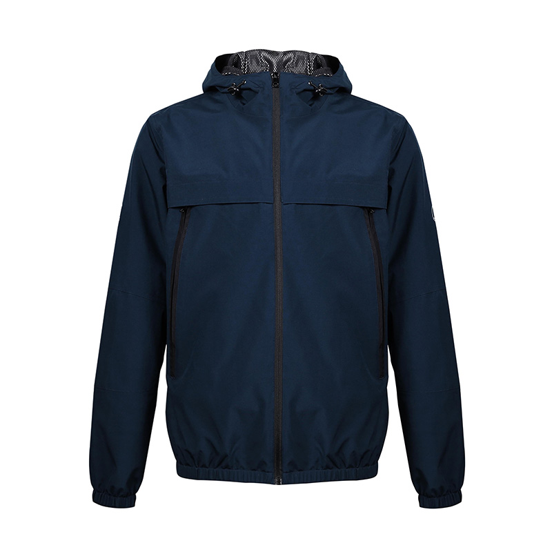Men's Breathable Windbreaker Jacket with Hoodie