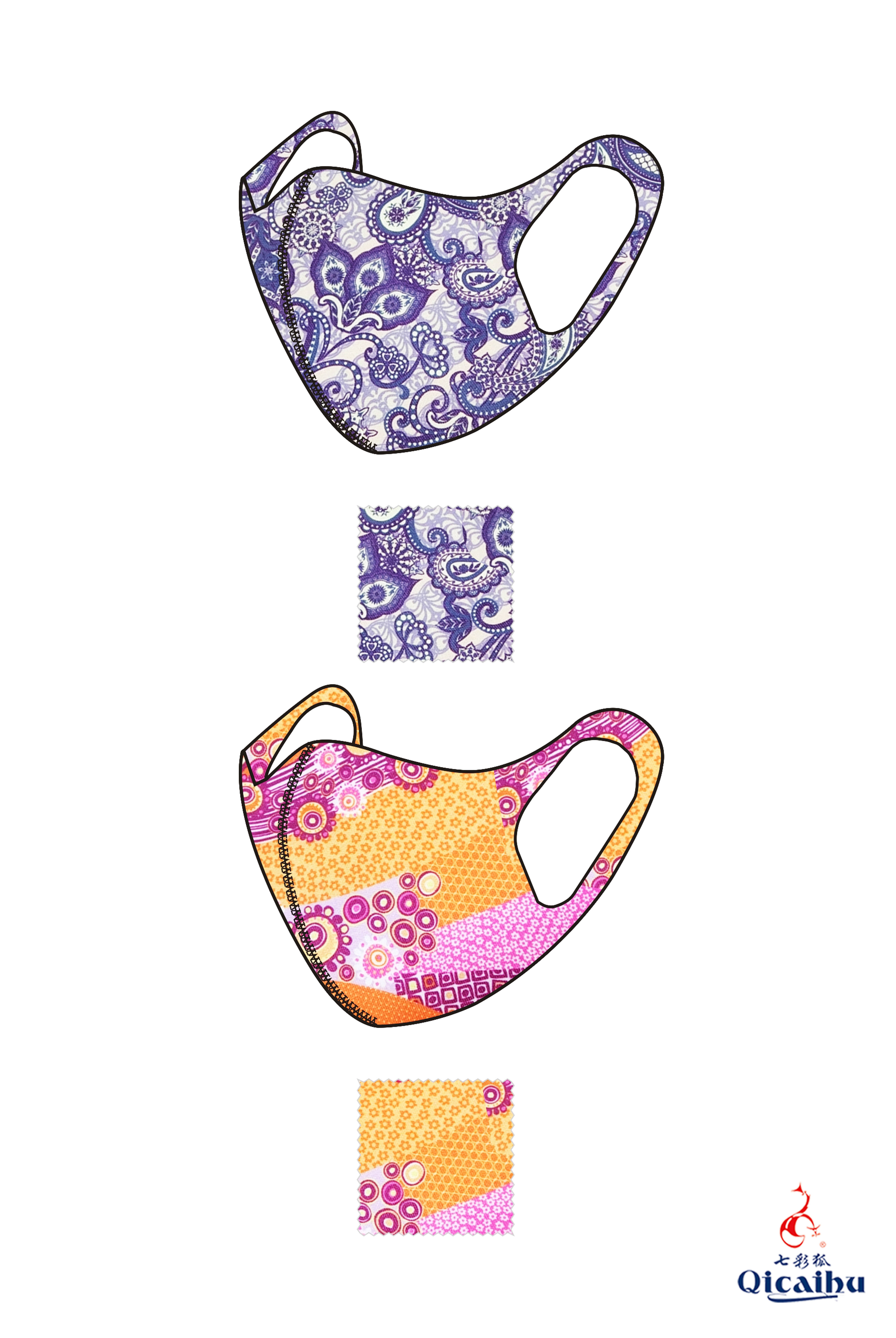 Washable Fashionable Textile Face Mask