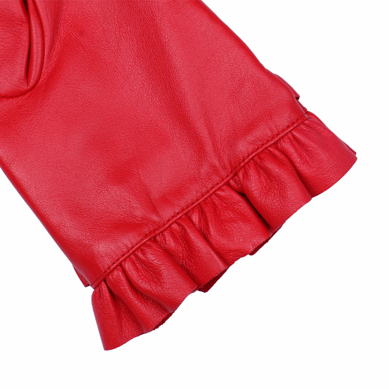 Fashion Warm Sheep Leather Gloves for Women