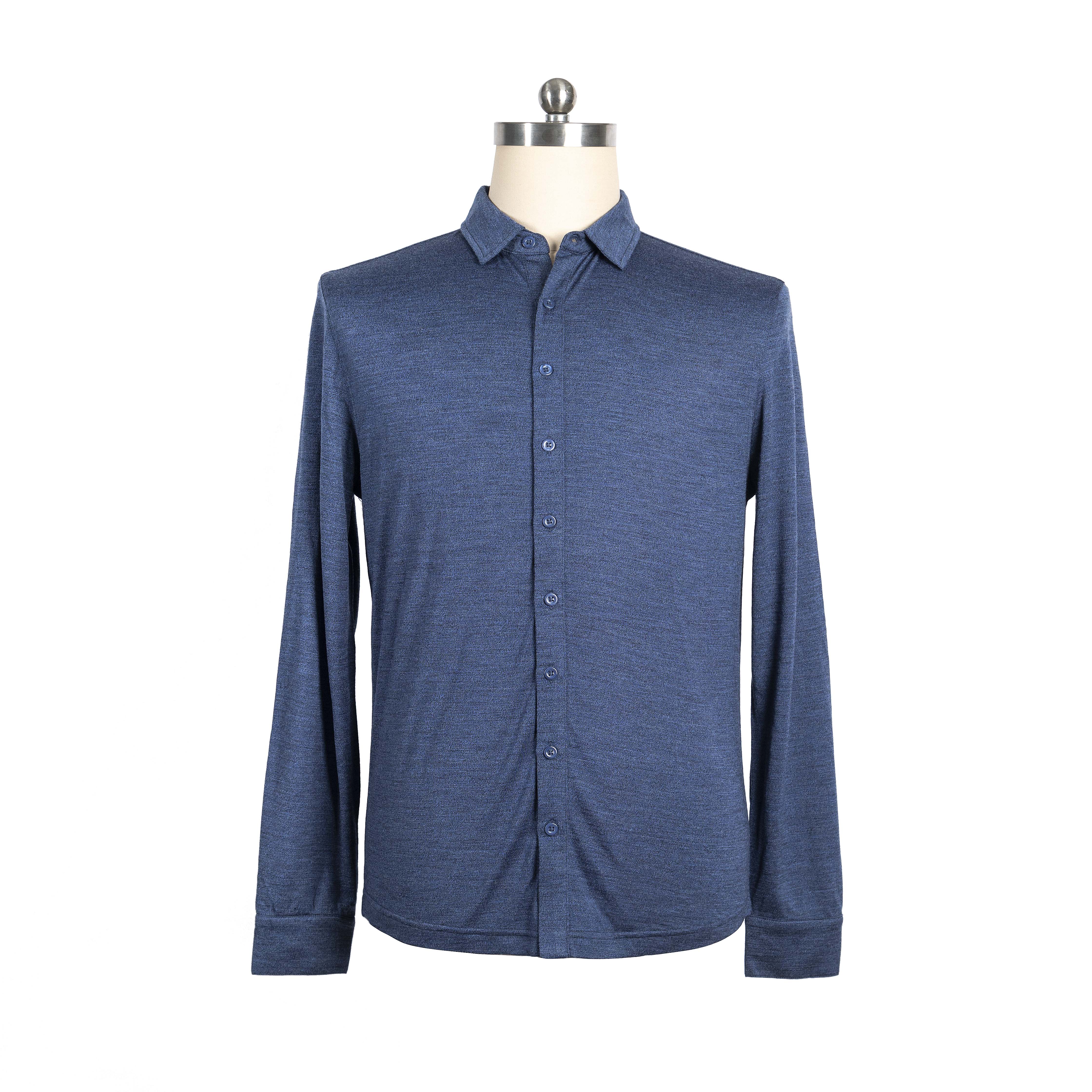 Men's Merino Wool Small Lapel Button Cardigan