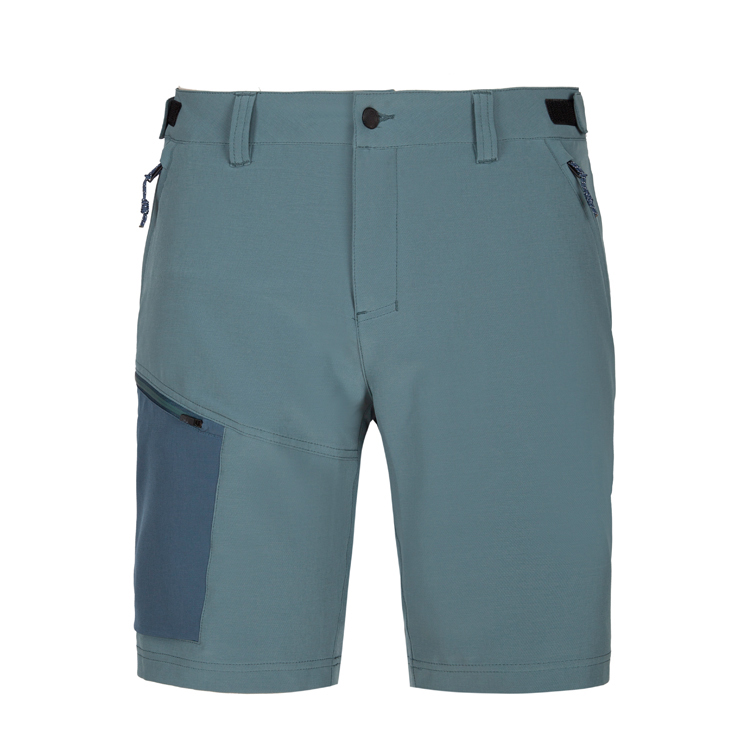 Men's Cycling Shorts with Zip Pockets and Color Block Design