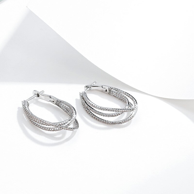 Exaggerated French Earrings with Cold Atmosphere Style