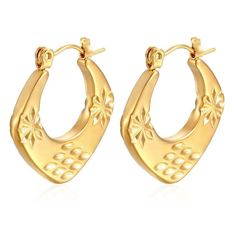 Stainless Steel Minimalist Women's Earrings