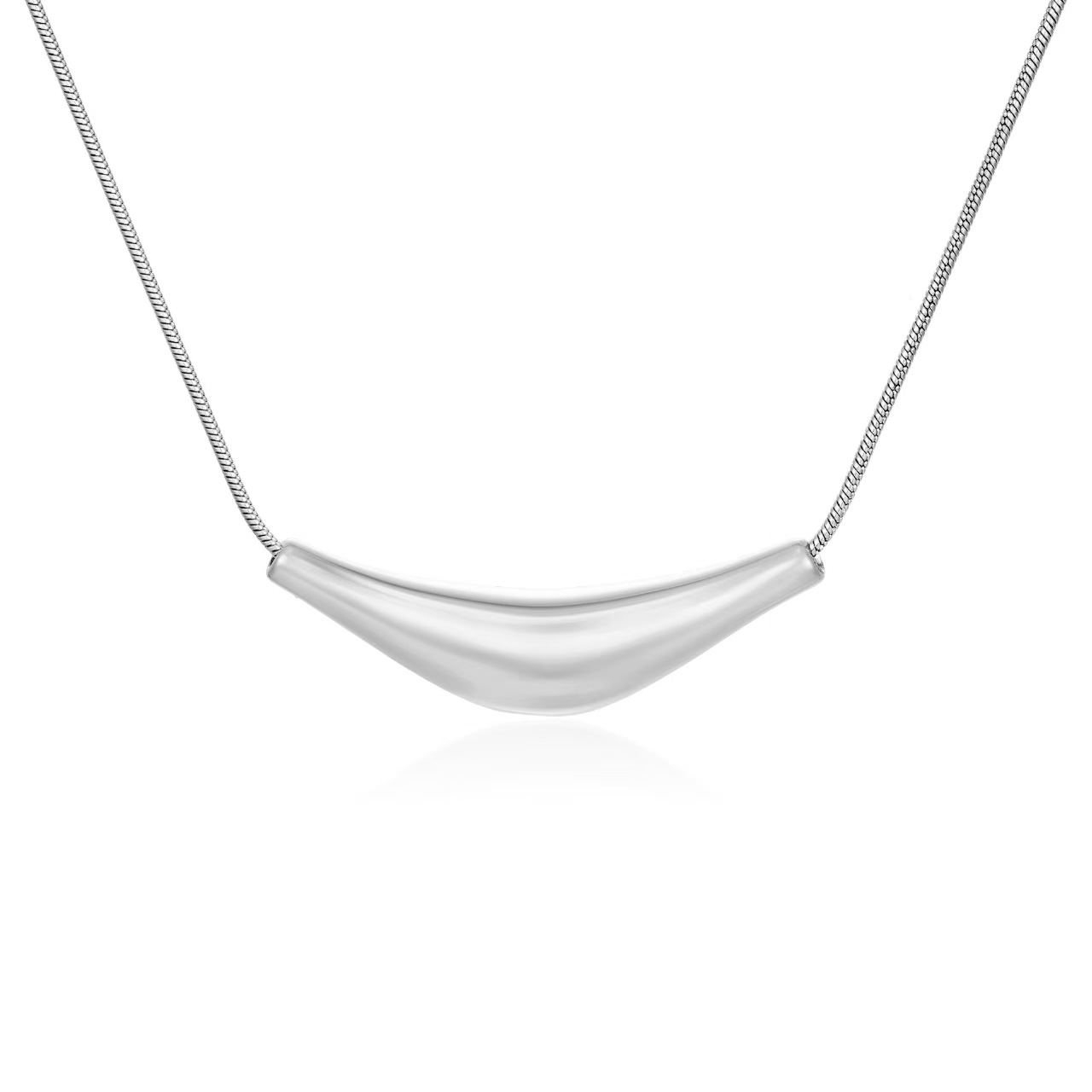European and American Fashion Stainless Steel Snake Bone Necklace