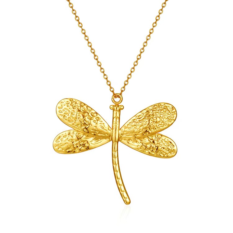 Dragonfly Shaped Stainless Steel Pendant