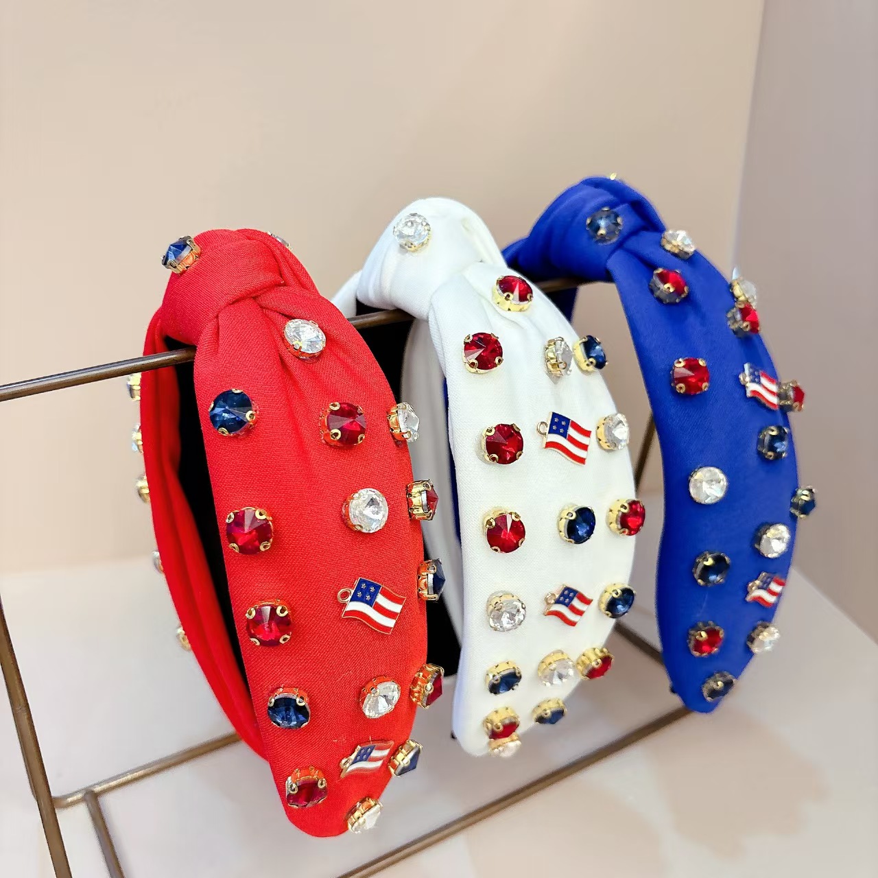 Colored Diamond Hair Hoop