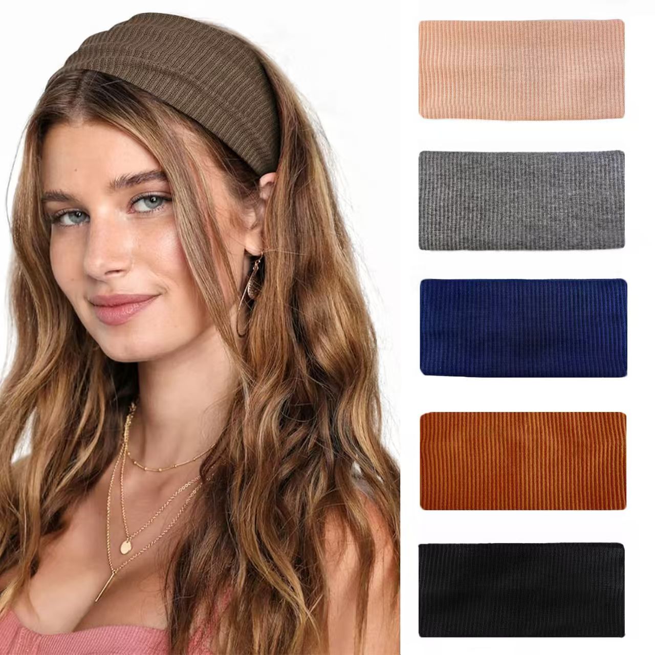 Solid Color High Elasticity Headband