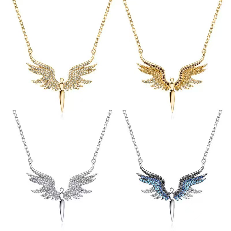 Cross Border Angel Wing Necklace