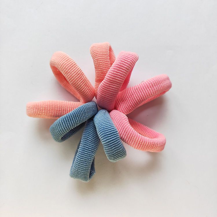 Colorful Elastic Nylon Hair Ties and Terry Bands