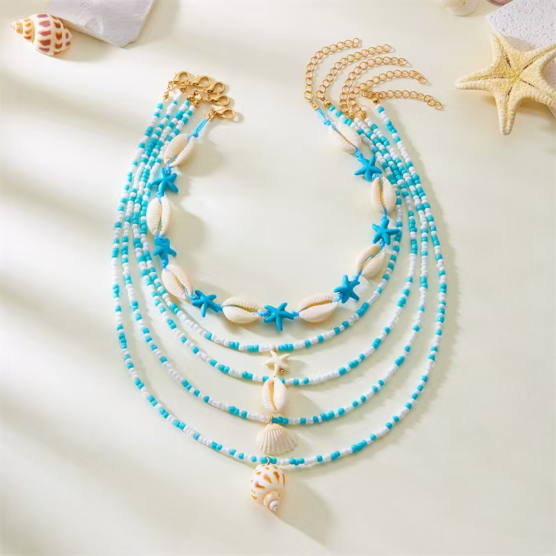 Bohemian Multi-Layered Beach Necklace for Women