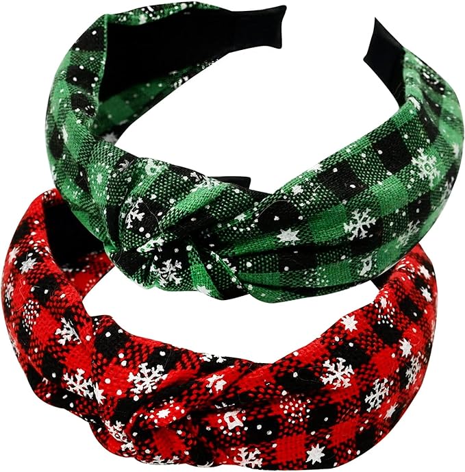Amie Novel Christmas Hair Accessories Knotted Headband Snowflake