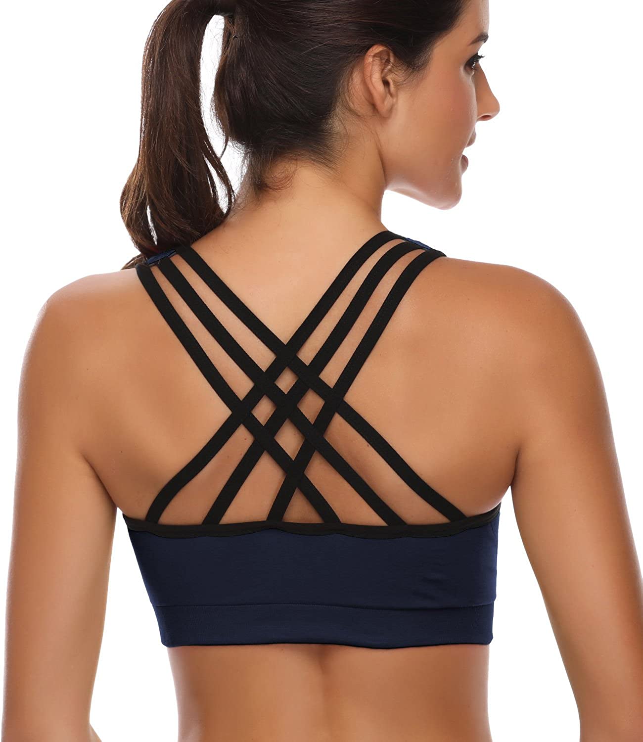 Women's Microfiber Crop Top Sport Bra