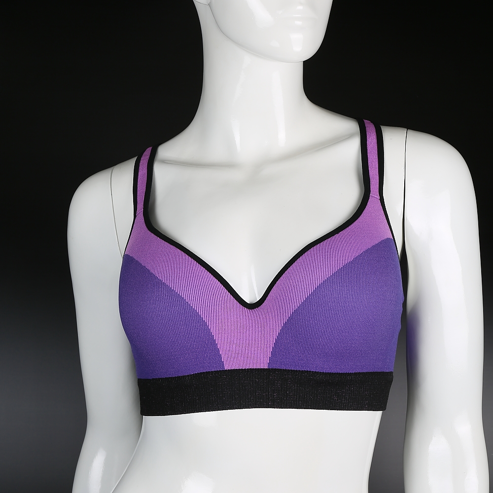 Ladies' Seamless Sport Bra with Steel Ring