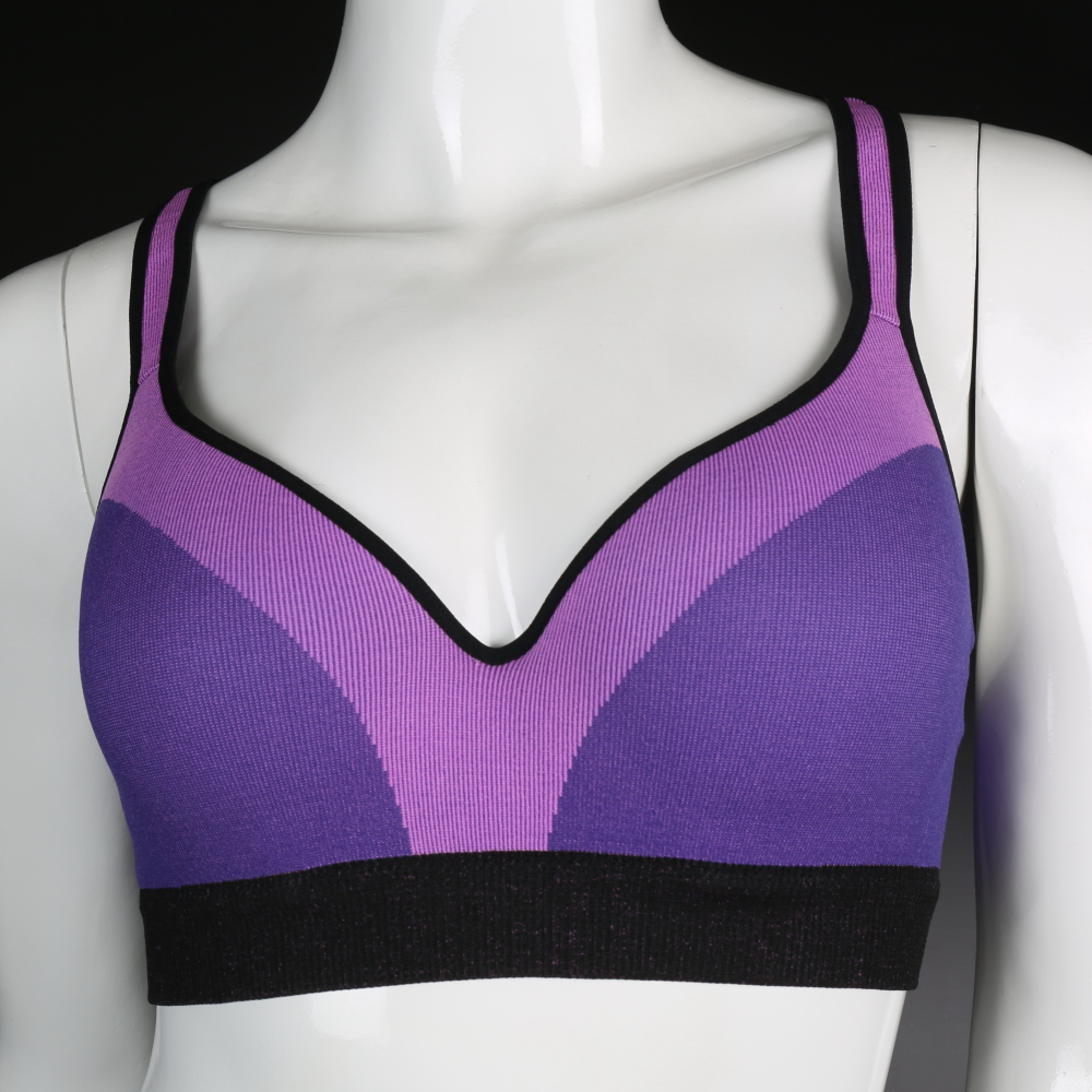 Ladies' Seamless Sport Bra with Steel Ring