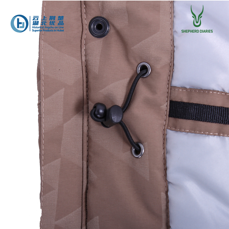 Men's hooded full printing padded jacket