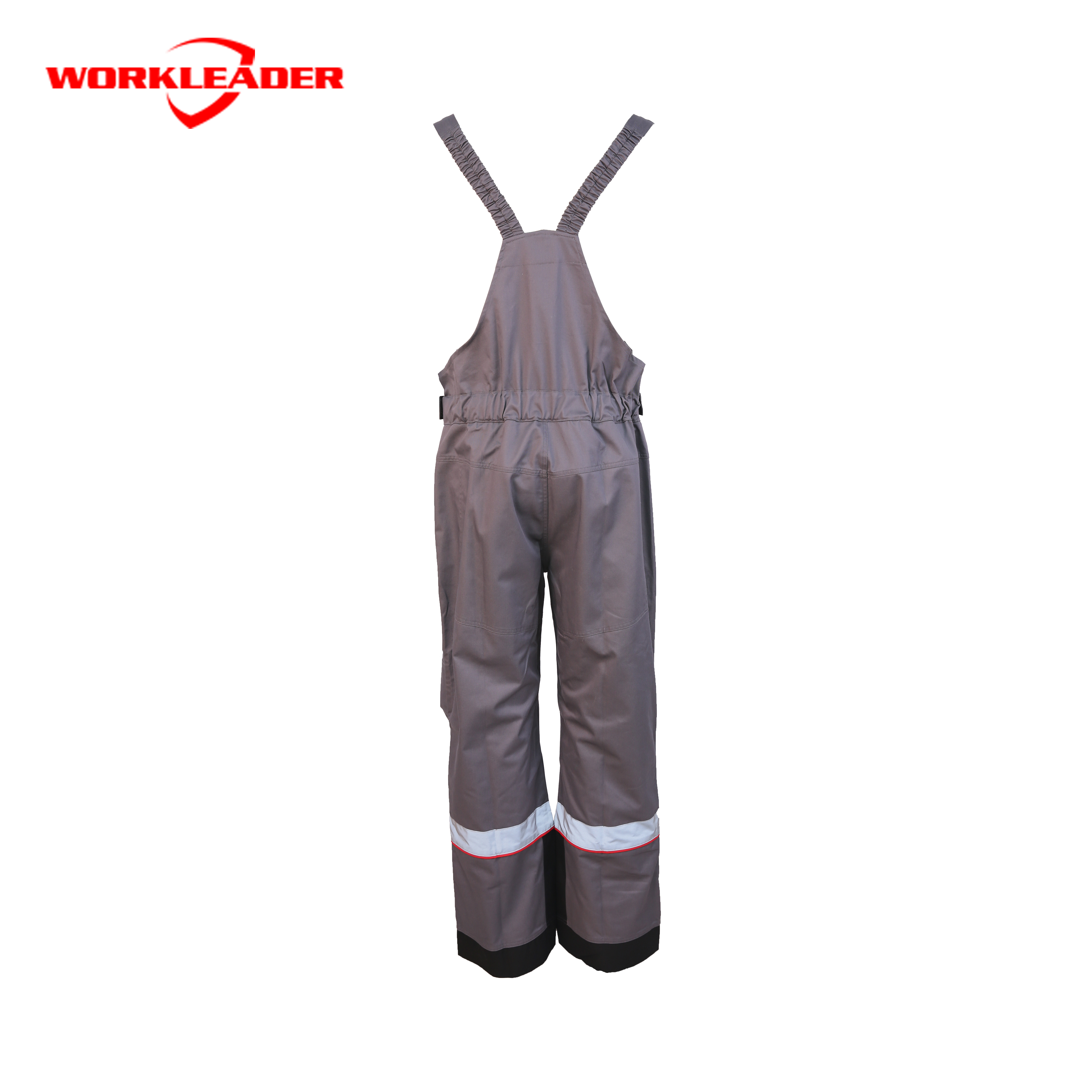 Contrast Color Multi-Pocket Bib Pants