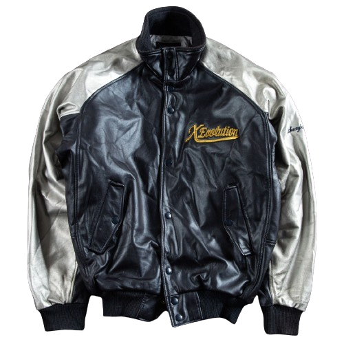 Embroidered Leather Printed Streetwear Baseball Cap Women's Bomber Varsity Jacket