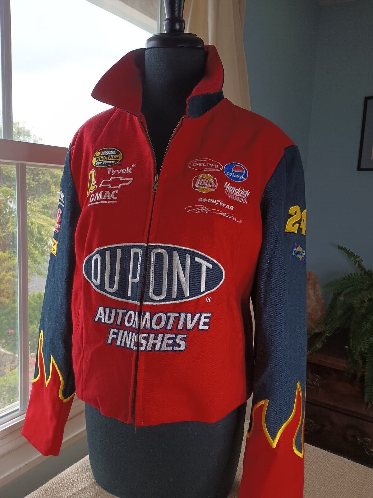 Custom Vintage Racing Jacket with Multi Embroidery
