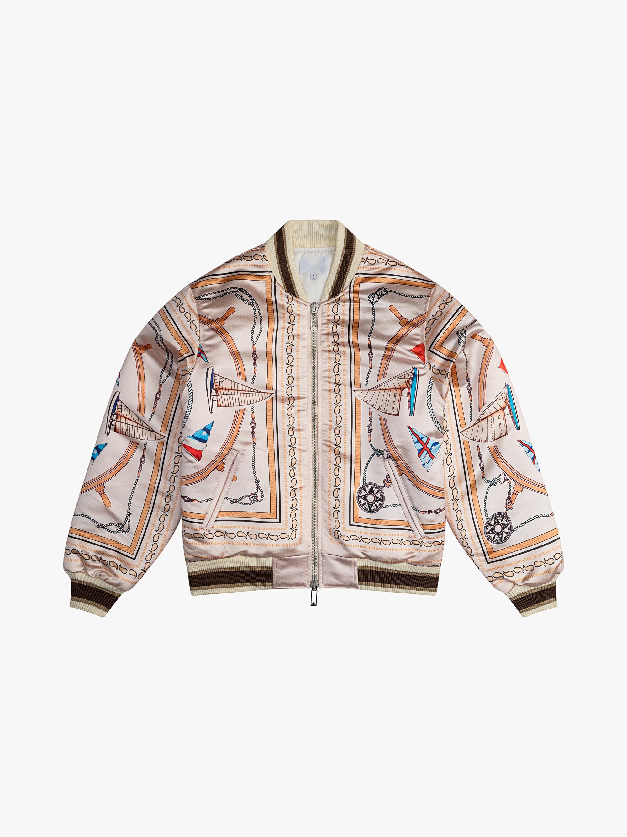 Custom Logo Multi Printed Leather Jacket