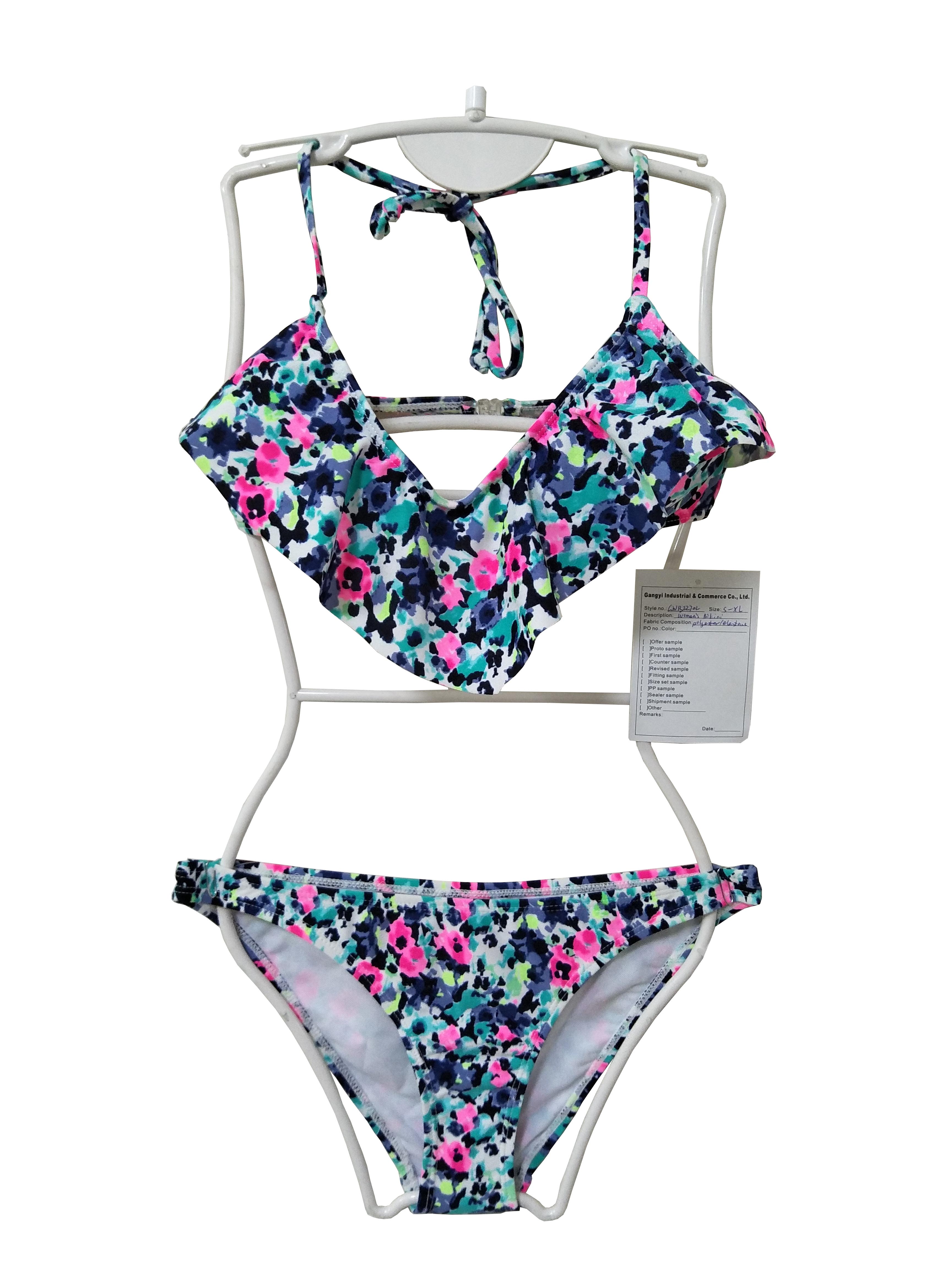 Polyester Elastane Two-Piece Swimsuit