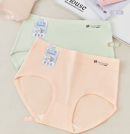 100% Cotton Women's Panties with Printed Patterns