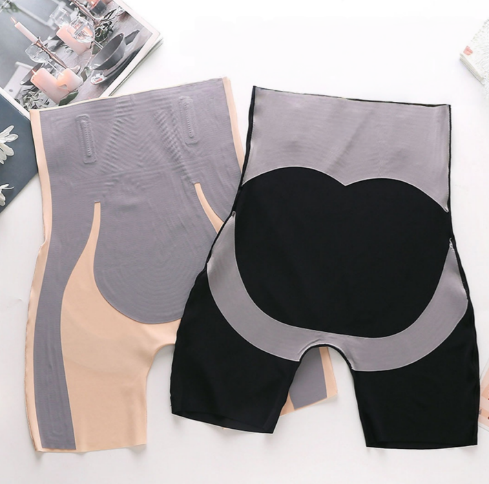 High-Waist Tummy Control Shaping Shorts with Mid-Thigh Coverage