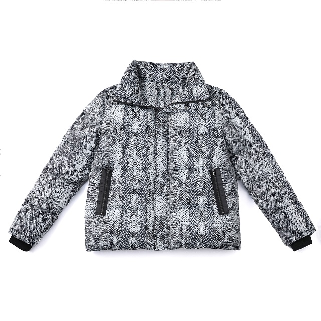Men's Digital Printed Puffer Winter Jacket