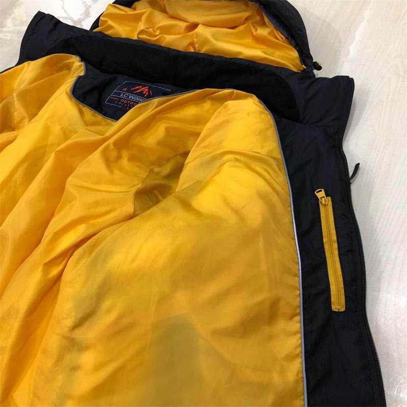 Men's Padded Jacket with Waterproof Zippers