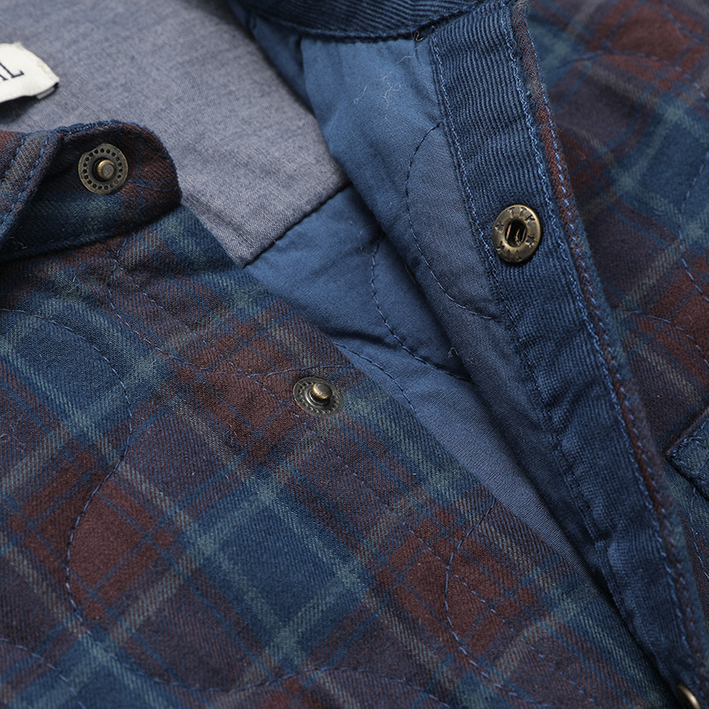 Men's Quilted Shirts With Checks