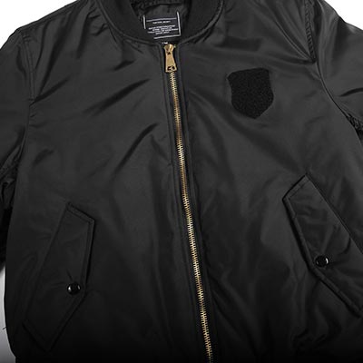 Black Bomber Jacket for Training
