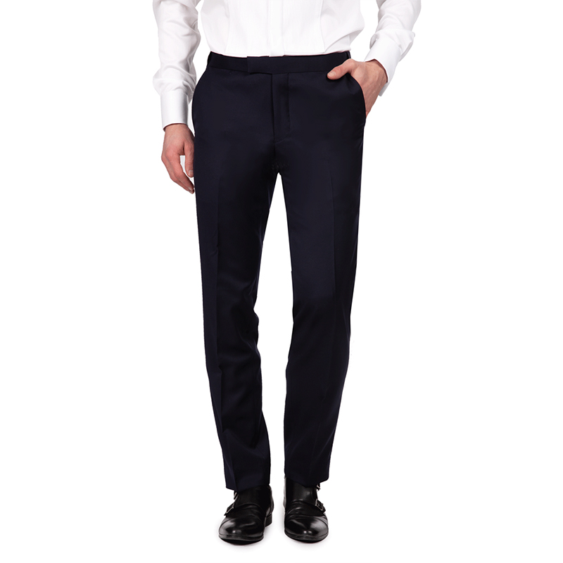 Men's Night Blue Tuxedo Suit with Concealed Elastic Waistband