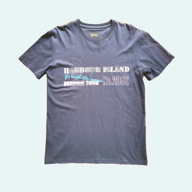 Men's T-shirt with Embroidery and Print