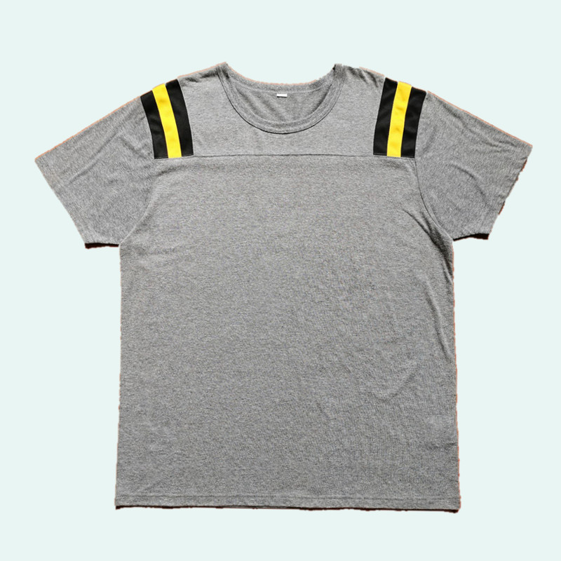 Men's T-shirt with Contrast Mesh Shoulders