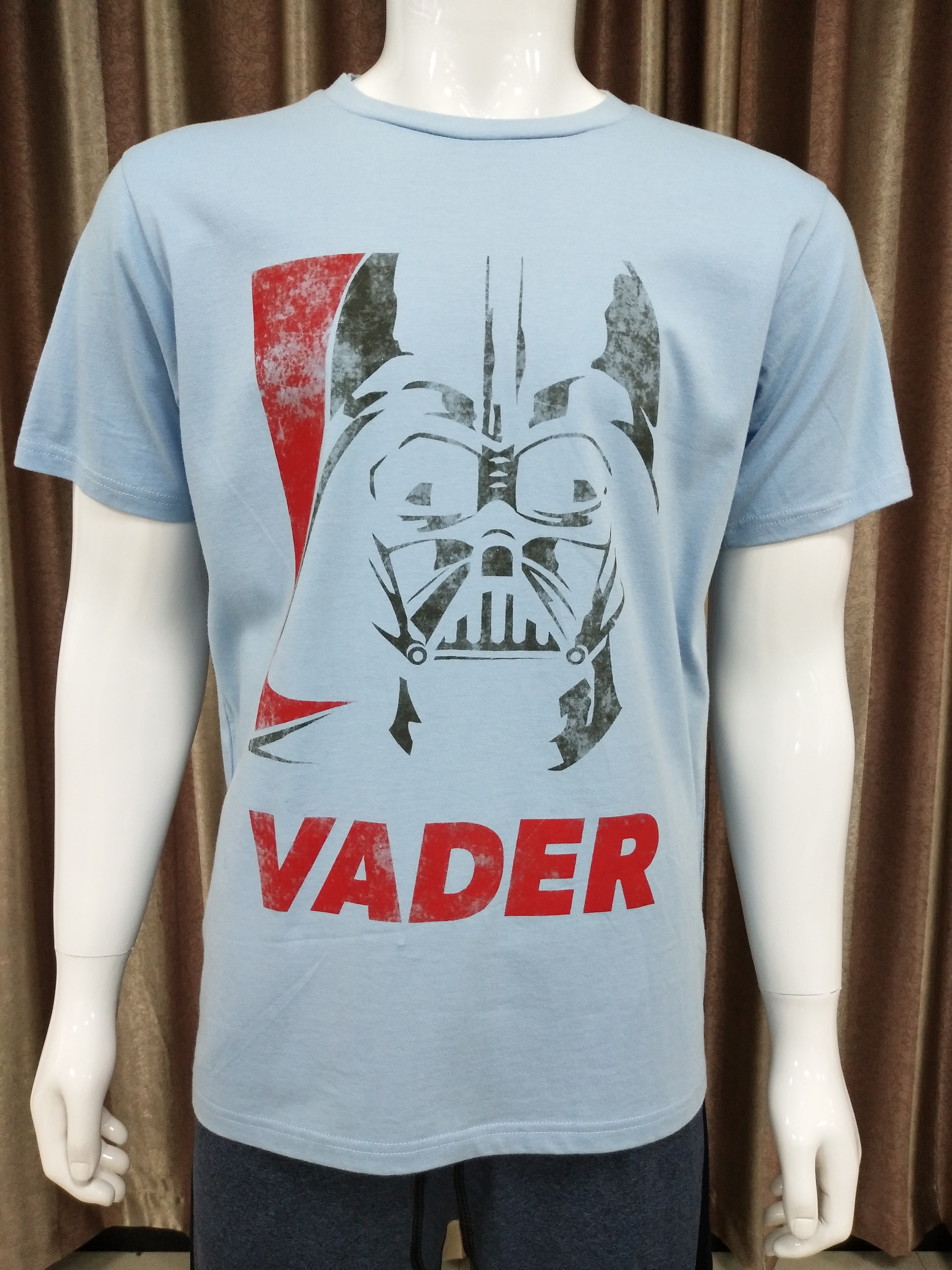Men's 100% Cotton T-Shirt with Rubber Print
