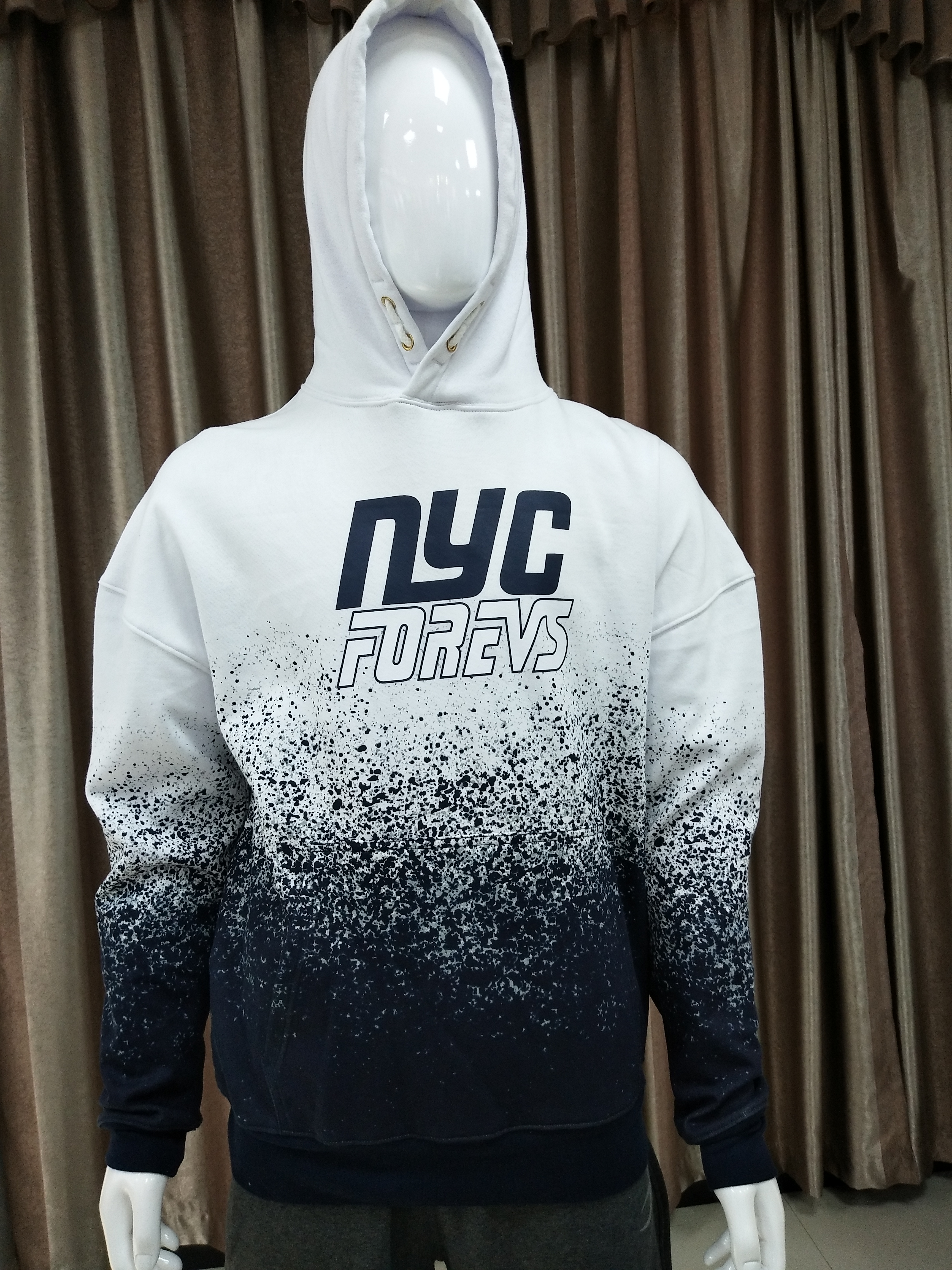 Men's Tie-Dye Hoodie with Sublimation Print