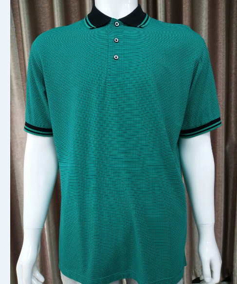 100% Polyester Men's Polo Shirt with Rubber Print Options