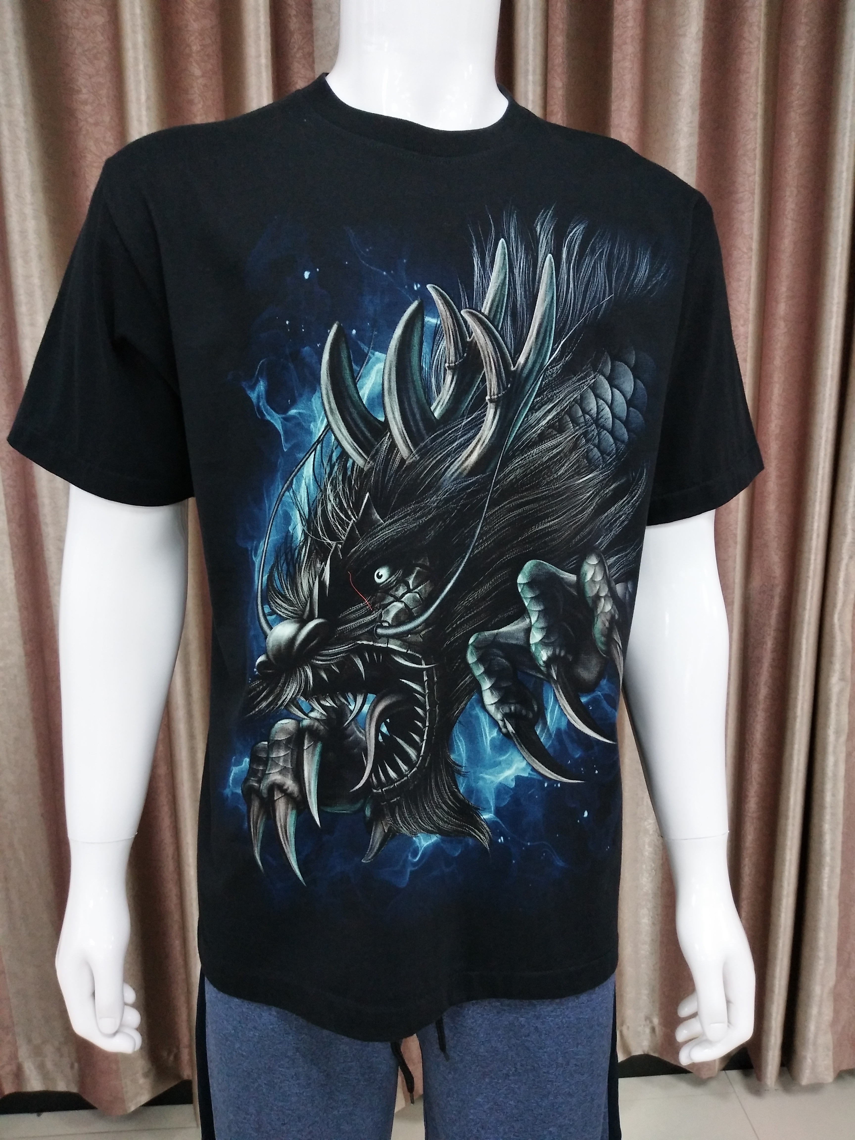 100% Combed Cotton Digital Printing Short Sleeve T-Shirt