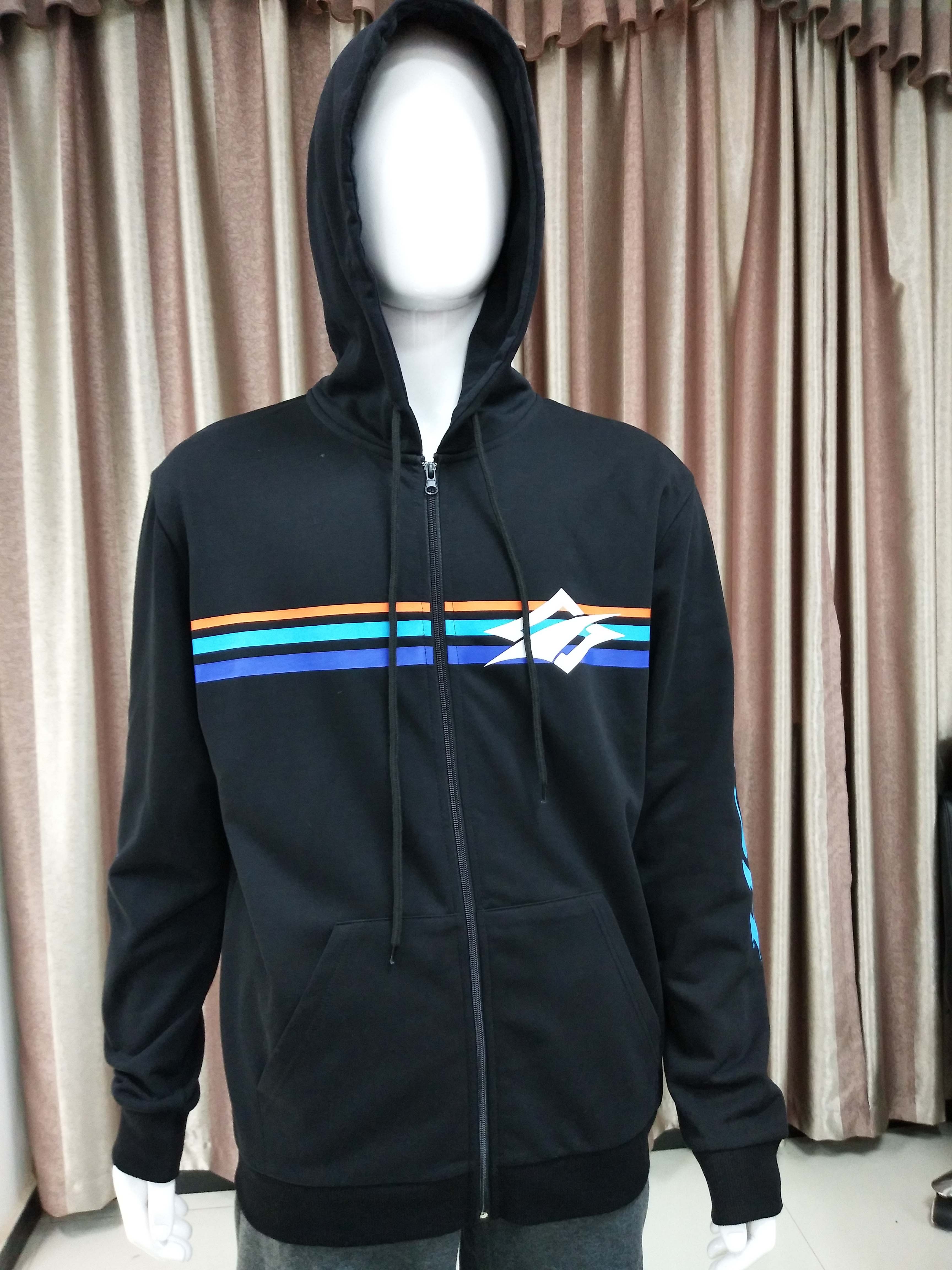 Sport Knitting Zip Hoodie with Various Print Options