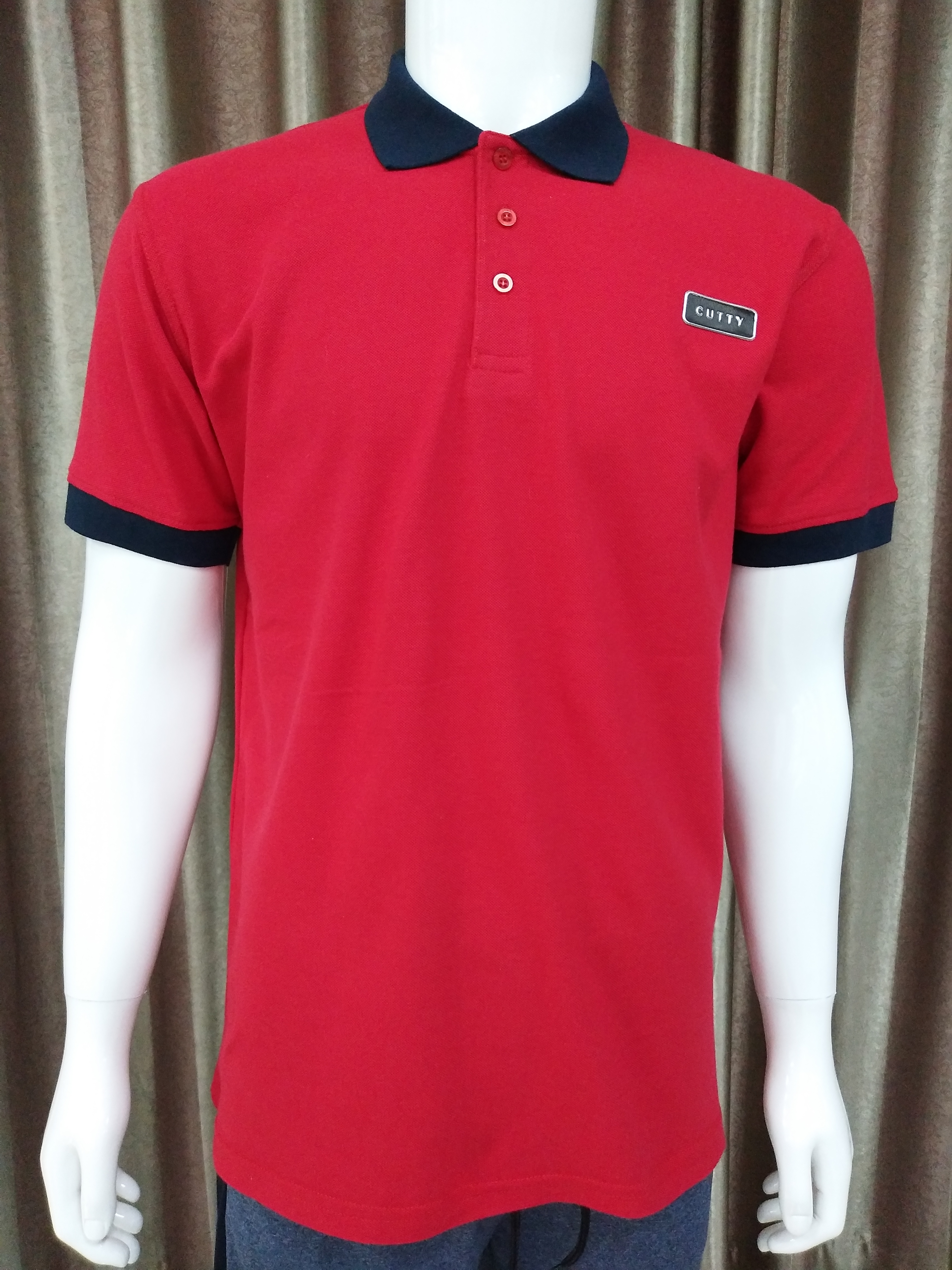 100% Cotton Men's Pique Polo Shirt with Various Print Options