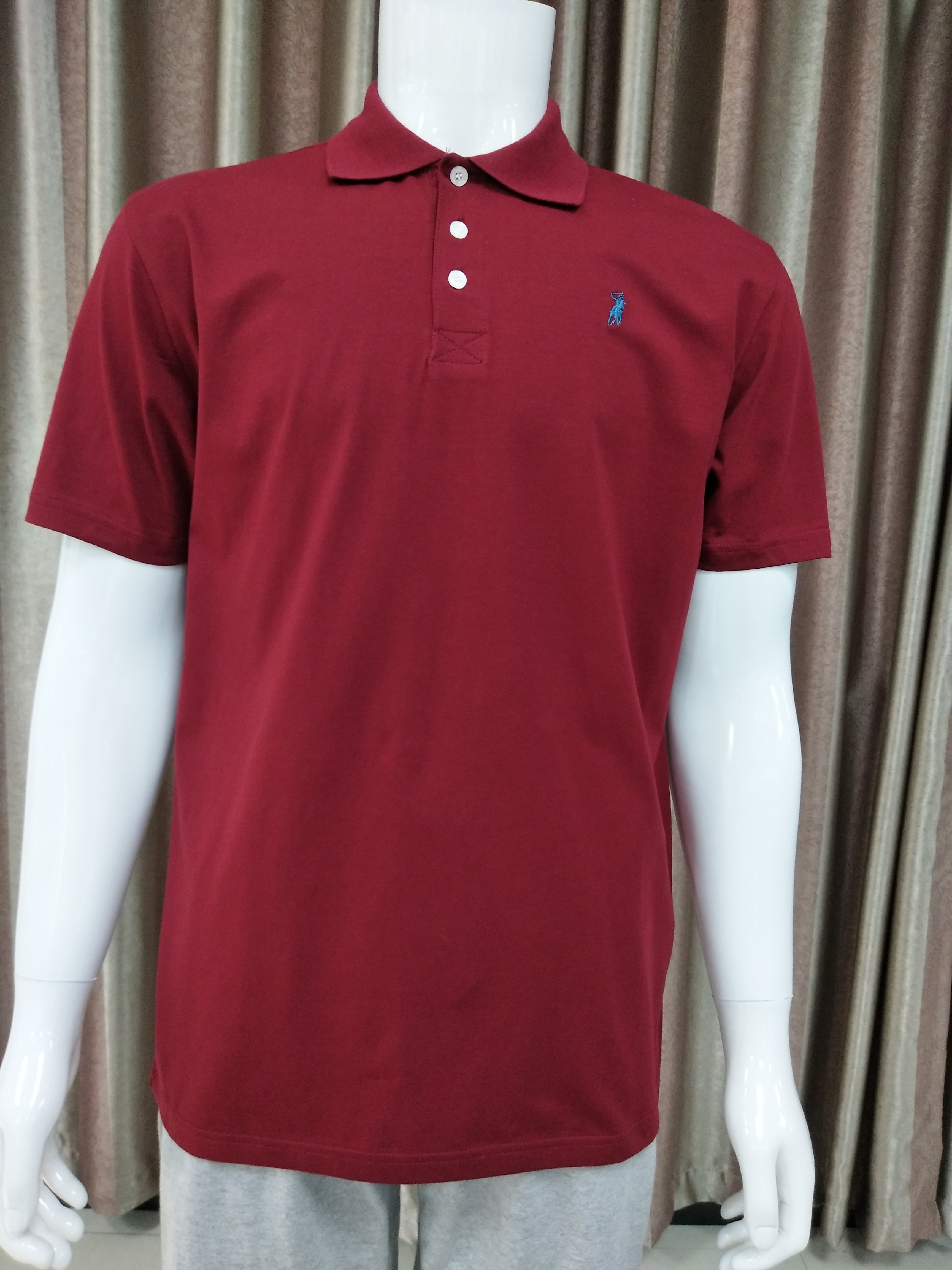 Men's 95% Cotton, 5% Spandex Polo Shirt
