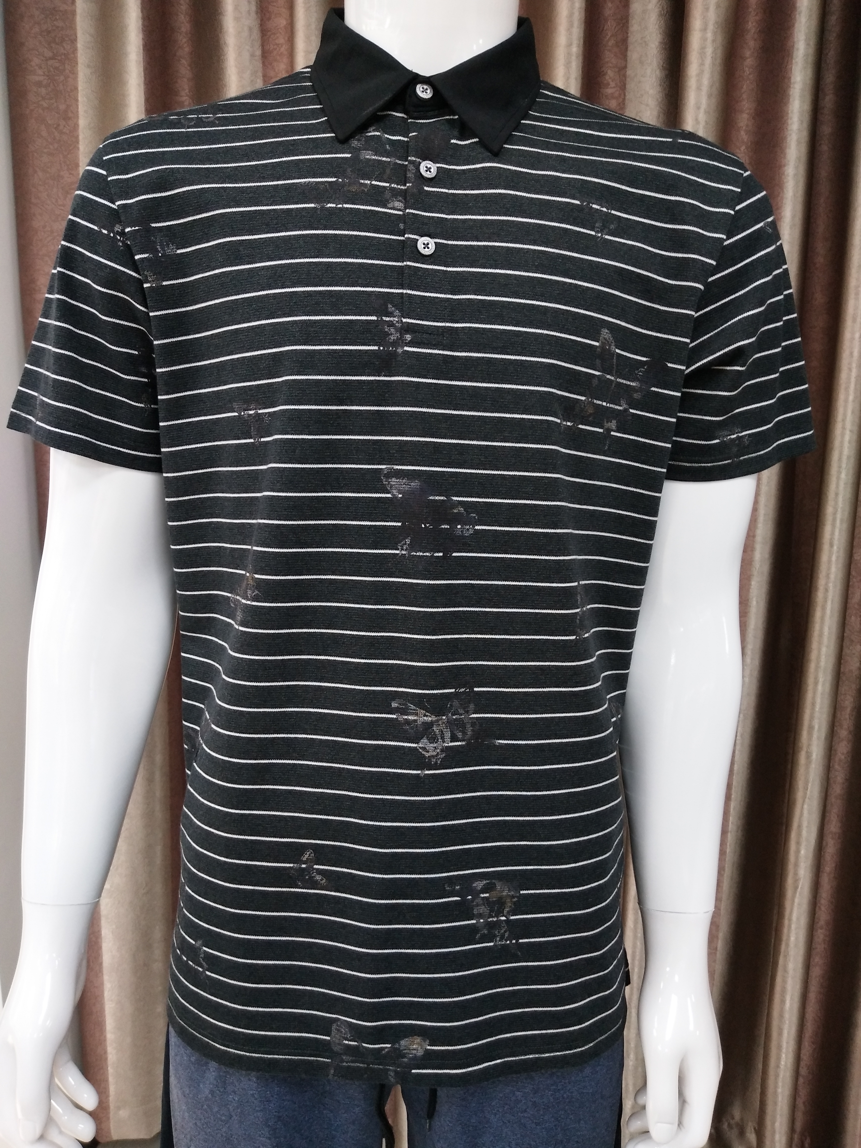 100% Cotton Men's Yarn Dye Pique Polo Shirt