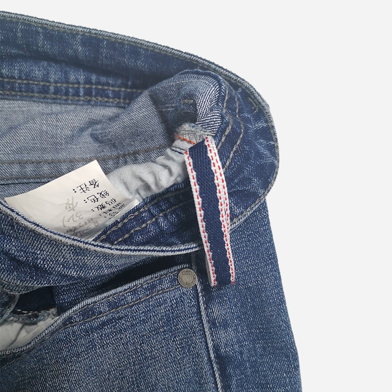 Men's Plus Size Slim Fit Wrinkle-Resistant Blue-Black Denim Trousers