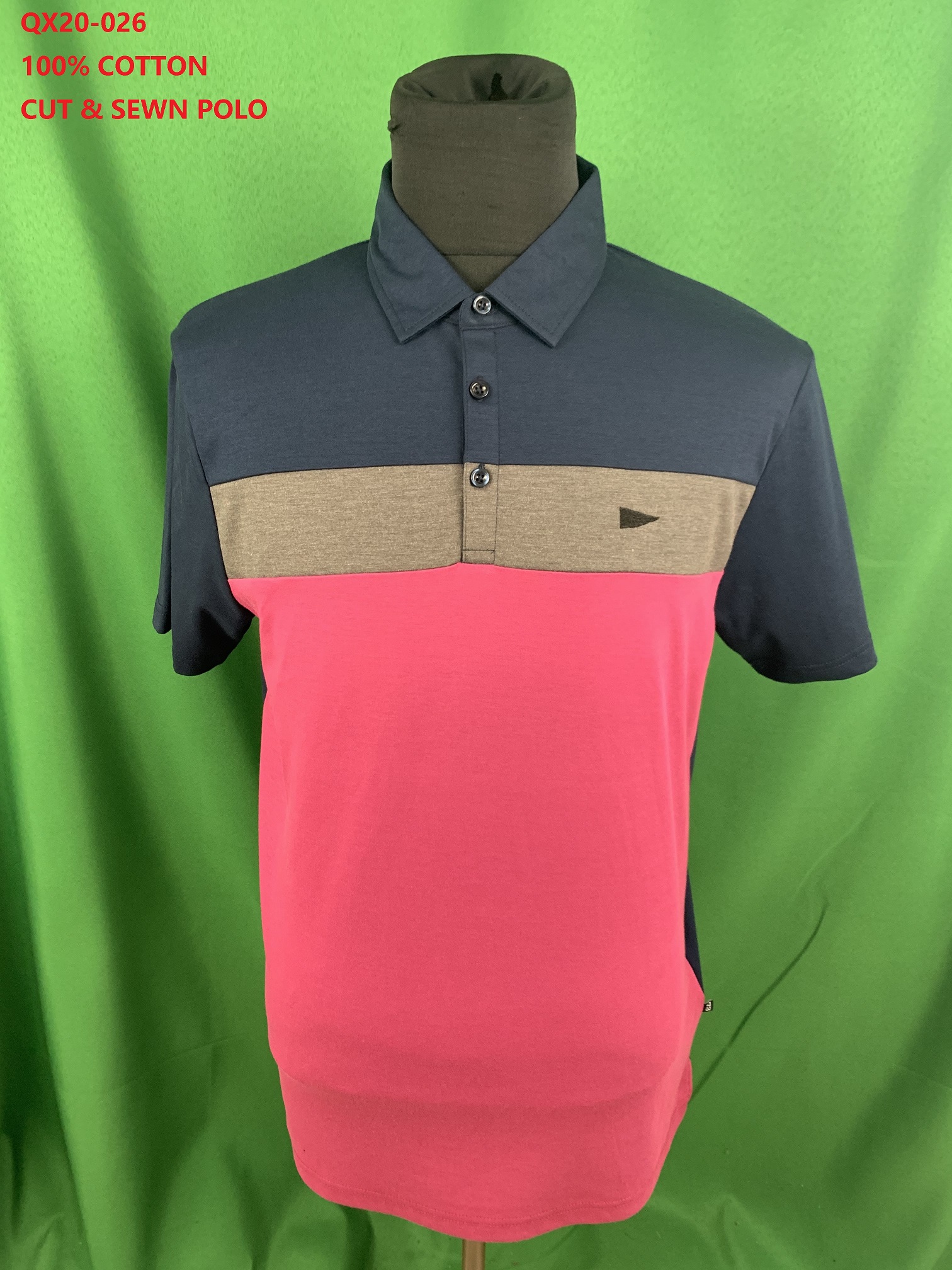100% Cotton Cut & Sewn Polo Shirt