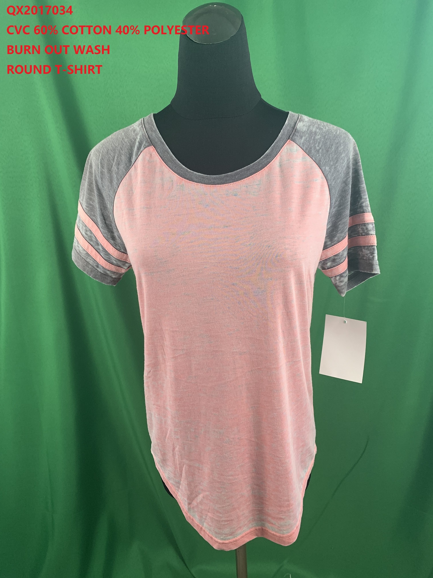 CVC Burn Out Wash Round T-Shirt